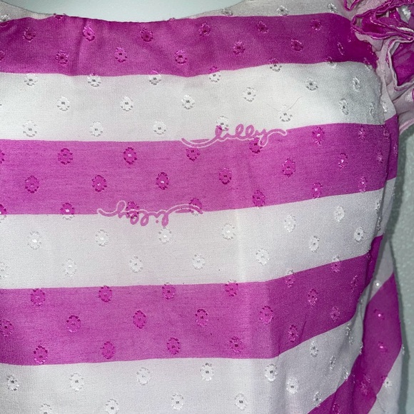 Lilly Pulitzer pink and white stripe dress - Picture 5 of 16